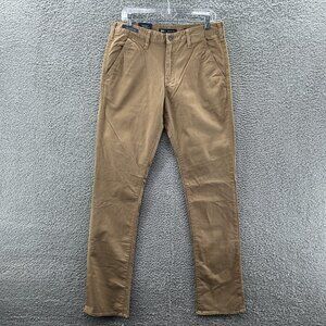 New BKE Jake Pants Straight Leg Mens 32 X 34 Tan Chinos Khaki Stretch Comfort
